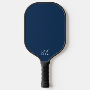 Modern Elegant Monogram in Navy or Any Colour Pickleball Paddle