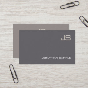 Modern Elegant Monogram Professional Design Luxury Business Card