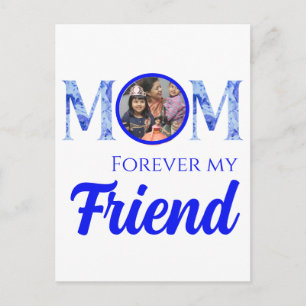 Modern Elegant Mother’s Day Forever Friend Announcement Postcard
