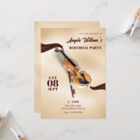Modern Elegant Musical Instrument violin birthday