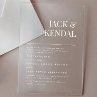 Modern Elegant Names Wedding