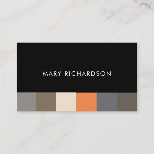 Modern Elegant nature colour scheme professional Business Card (Front)
