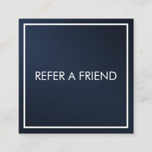 Modern Elegant Navy-Blue Beauty Salon Referral Card