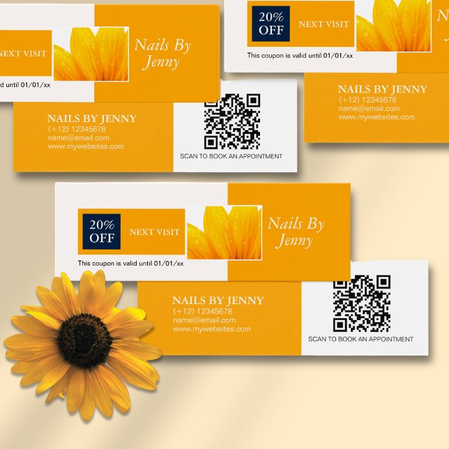 Modern Elegant Orange White Floral Nails Discount (Creator Uploaded)