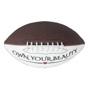 Modern Elegant "Own Your Beauty" Chic Pickleball Football