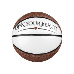 ​Modern Elegant "Own Your Beauty" Chic Pickleball  Mini Basketball