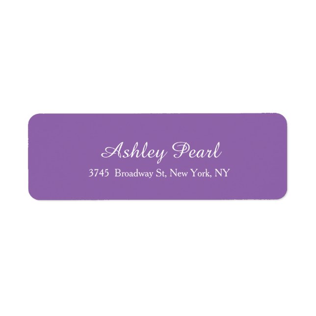 Modern Elegant Pale Purple Stylish Trendy (Front)