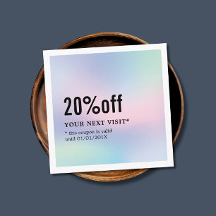 Modern Elegant Pastel White Beauty Coupon