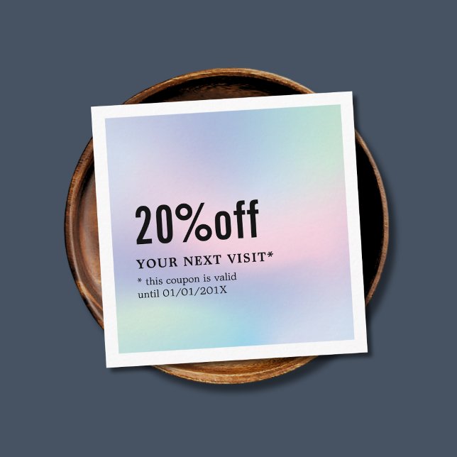 Modern Elegant Pastel White Beauty Coupon (Creator Uploaded)