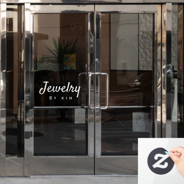 Modern Elegant Personal Brand Jewellery (Office Door)
