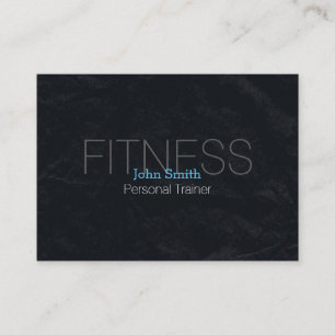 Modern Elegant Personal Fitness Trainer Chalkboard Business Card