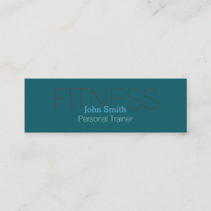 Modern Elegant Personal Fitness Trainer Mini Busin Business Card