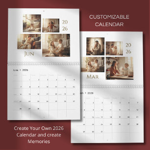 Modern & Elegant Personalized 2026 Calendar