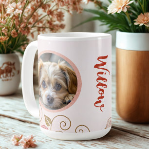 Modern Elegant  Pet 2 Photo  Coffee Mug