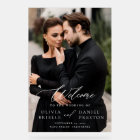 Modern Elegant Photo Calligraphy Wedding Welcome