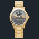 Modern Elegant Photo Newly Wed Wedding Watch<br><div class="desc">Modern,  elegant,  photo,  Newlywed,  Wedding anniversary watch.</div>