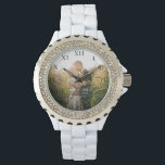 Modern Elegant Photo Newly Wed Wedding Watch<br><div class="desc">Modern,  elegant,  photo,  Newlywed,  Wedding anniversary watch.</div>