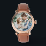 Modern Elegant Photo Newly Wed Wedding Watch<br><div class="desc">Modern,  elegant,  photo,  Newlywed,  Wedding anniversary watch.</div>