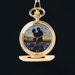 Modern Elegant Photo Newly Wed Wedding Watch<br><div class="desc">Modern,  elegant,  photo,  Newlywed,  Wedding anniversary watch.</div>