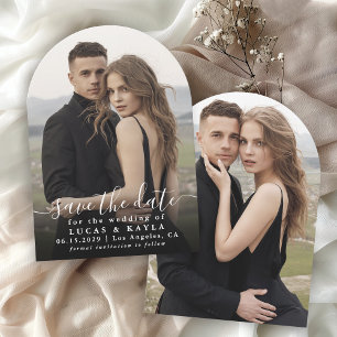 Modern Elegant Photo Save the Date Invitation