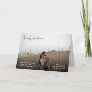 Modern Elegant Photo Wedding Invitation