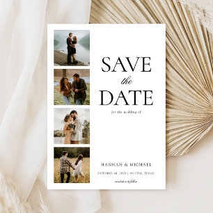 Modern Elegant Photo Wedding Save The Date