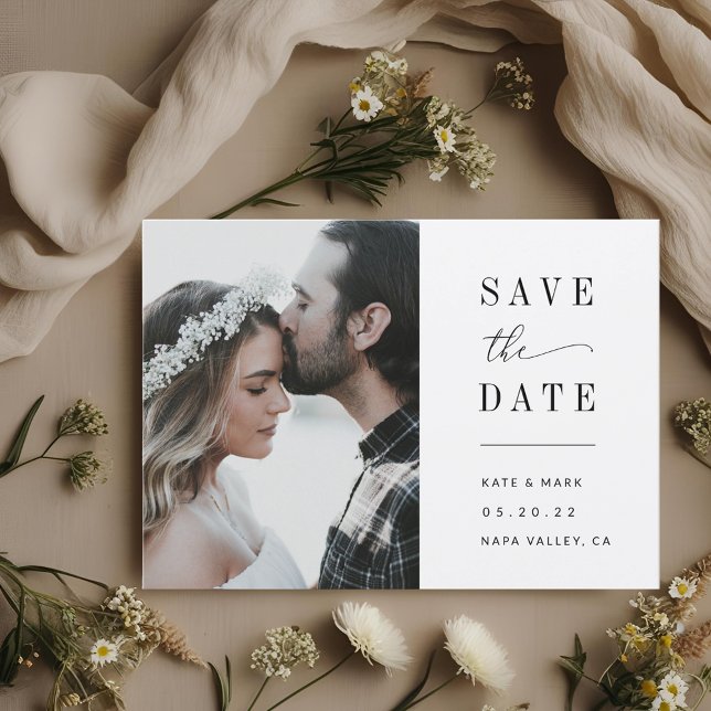 Modern Elegant Photo Wedding Save The Date (Creator Uploaded)