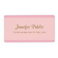 Modern Elegant Pink Gold Script Trendy Template