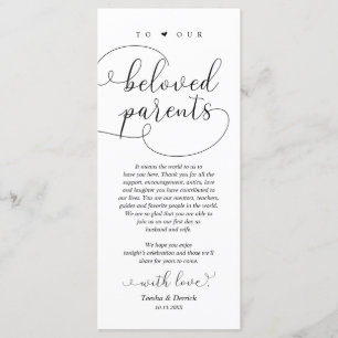 Modern Elegant, Place Setting Thank You Card