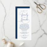 Modern Elegant, Place Setting Thank You Card<br><div class="desc">This is the Modern romantic Navy Blue theme, Dinner Place Setting Thank You Cards. Share the love and show your appreciation to your guests, when they sit down at their seat and read this personalised charming thank you place setting card. It's a wonderful way to kick off your special day...</div>