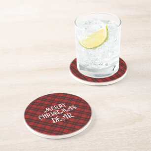 Modern & Elegant Plaid Coaster