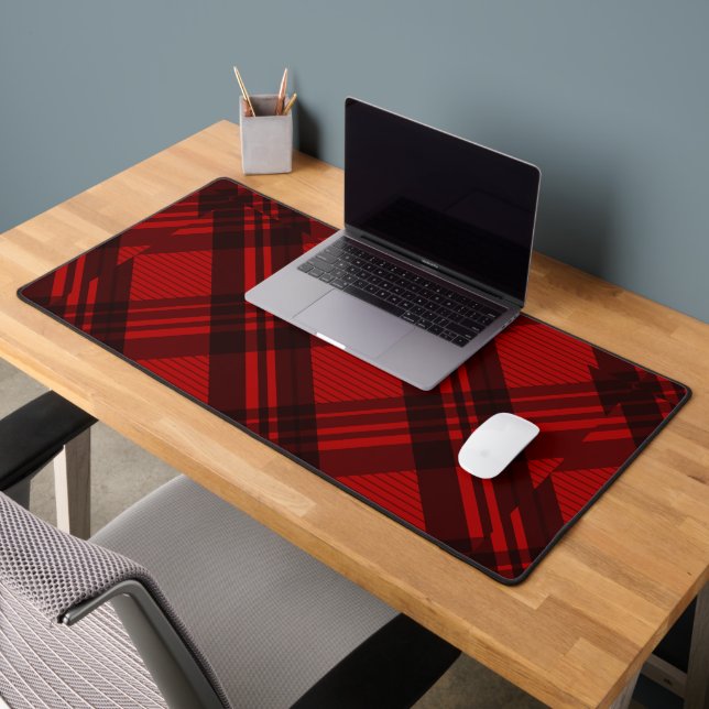  Modern Elegant Plaid  Desk Mat (Office 2)
