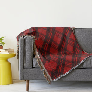 Modern Elegant Plaid Throw Blanket
