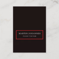 Modern Elegant Plain Black Minimalist