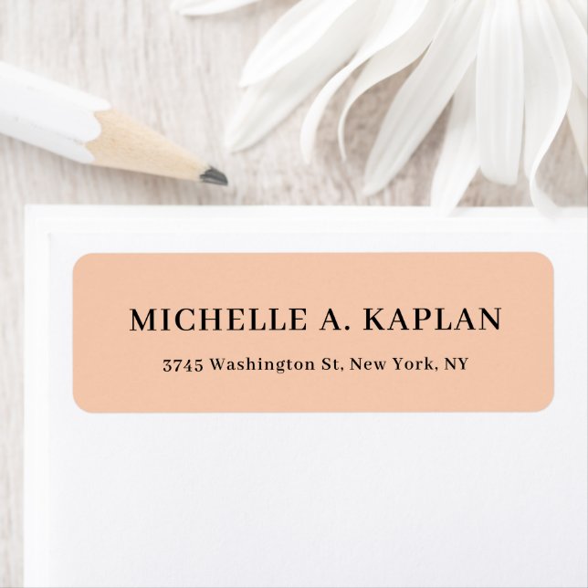 Modern Elegant Plain Minimalist Apricot Color (Insitu)