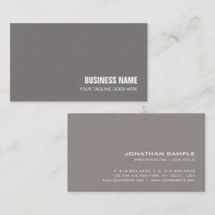 Modern Elegant Plain Premium Thick Luxury Trendy Business Card