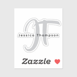 Modern Elegant Plain Professional Name Monogram