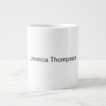 Modern Elegant Plain Simple Professional Large Coffee Mug<br><div class="desc">Choose from Different Types and Sizes. Easy Editing Tools. Classical Professional Simple Template For All Needs.</div>