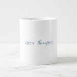 Modern Elegant Plain Simple Professional Name Large Coffee Mug<br><div class="desc">Choose from Different Types and Sizes. Easy Editing Tools. Classical Professional Simple Template For All Needs.</div>