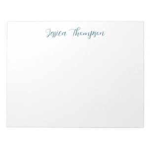 Modern Elegant Plain Simple Professional Notepad