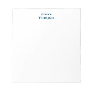 Modern Elegant Plain Simple Professional Notepad