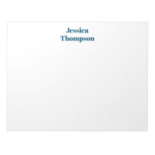 Modern Elegant Plain Simple Professional Notepad