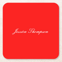 Modern Elegant Plain Simple Professional Red