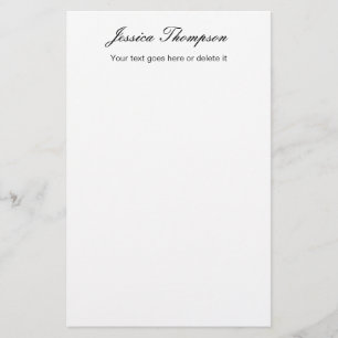Modern Elegant Plain Simple Professional Stationery