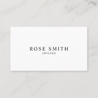 Modern Elegant Professional Black and White Business Card