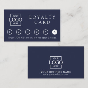 Modern Elegant Professional Business Logo Reward Loyalty Card