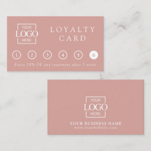 Modern Elegant Professional Business Logo Reward Loyalty Card