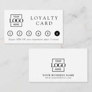 Modern Elegant Professional Business Logo Reward Loyalty Card