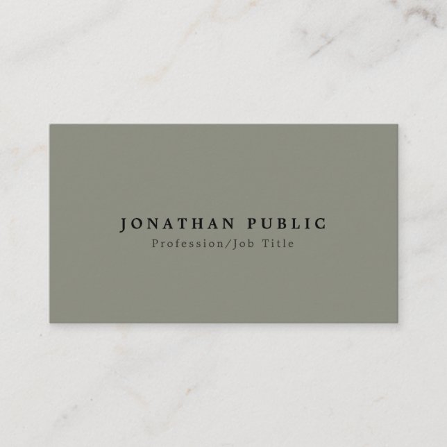 Modern Elegant Professional Creative Sleek Business Card (Front)