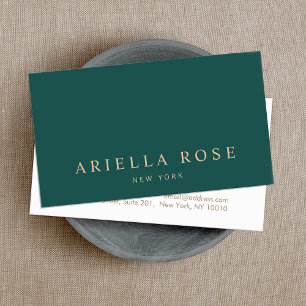 Modern Elegant Professional Green Colour  Business Card